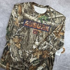Auburn University‎ Tigers Long Sleeve Shirt Mens L Green Realtree Camo NEW